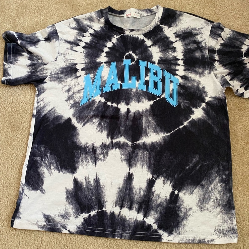 Oversized Malibu tie dye tee. Size S. Romwe